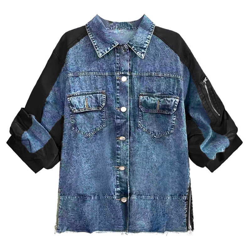 Retro Patchwork Denim Jacket