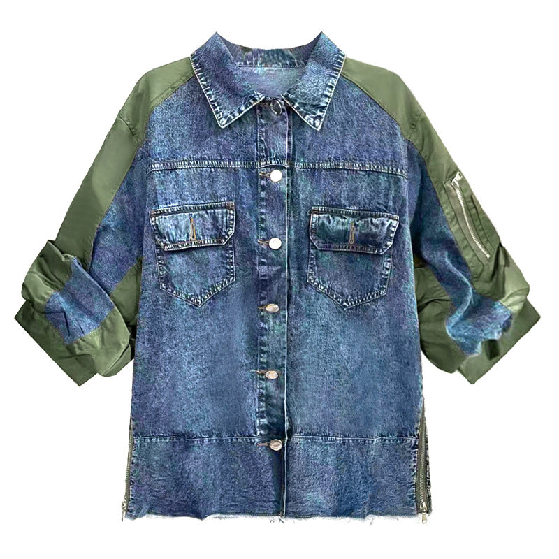 Retro Patchwork Denim Jacket