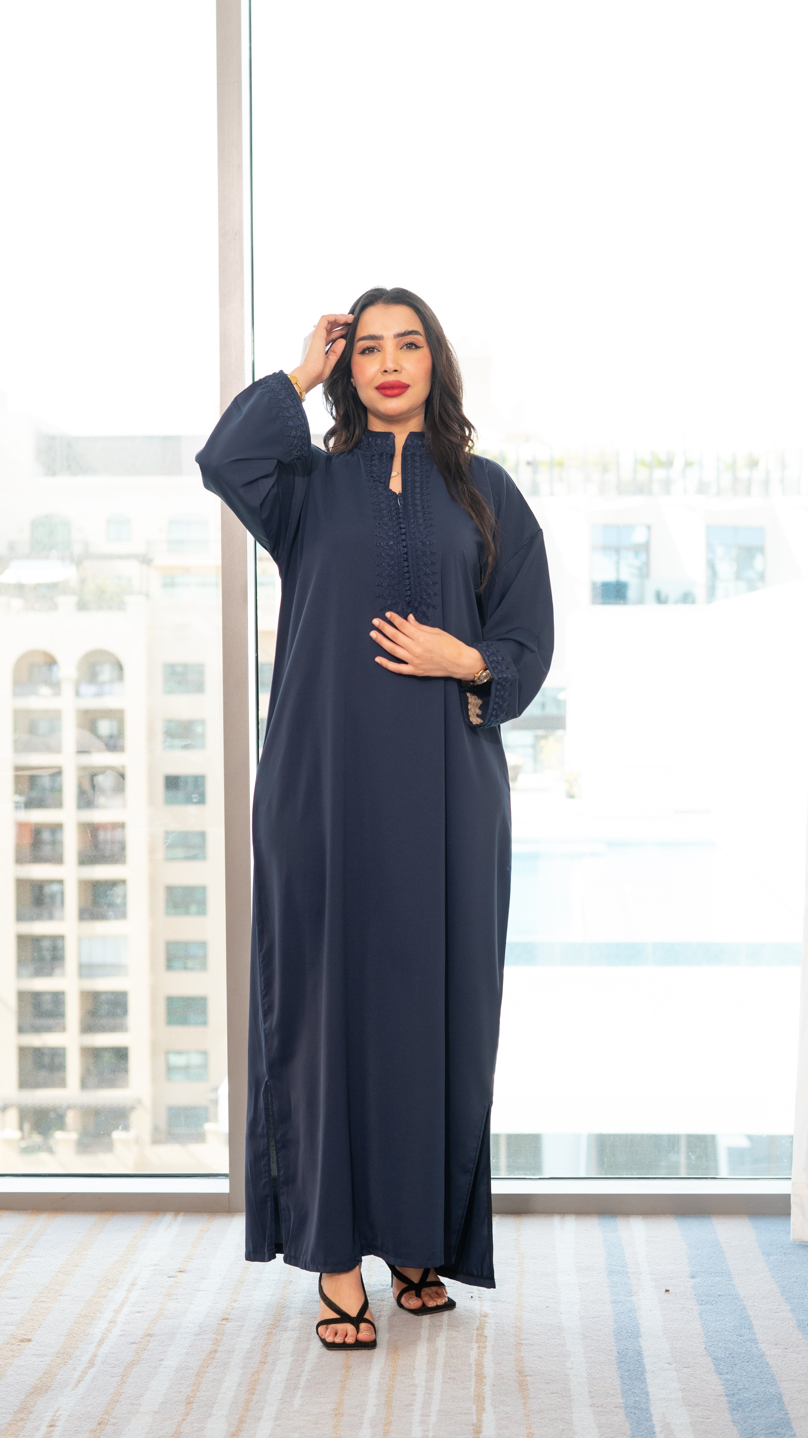 Embroidered Detail Kaftan