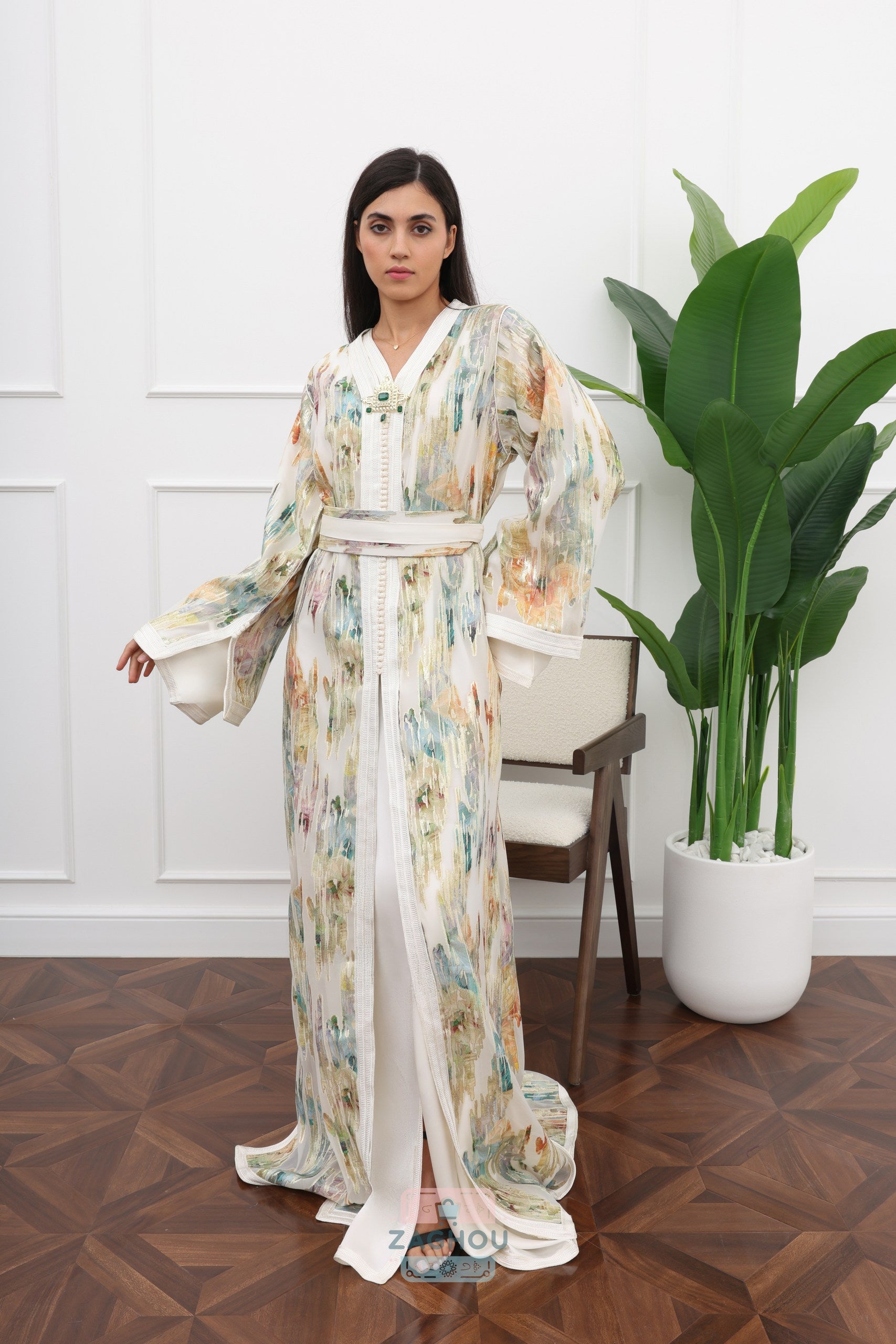 قفطان شادن من قطعتين