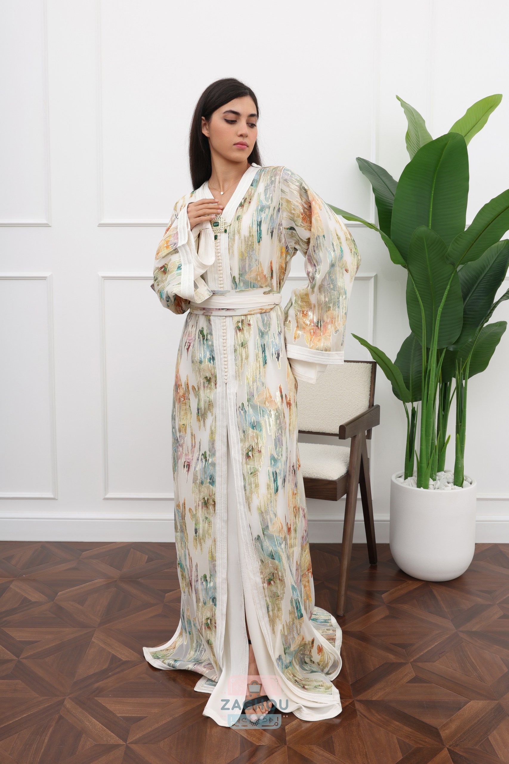 قفطان شادن من قطعتين