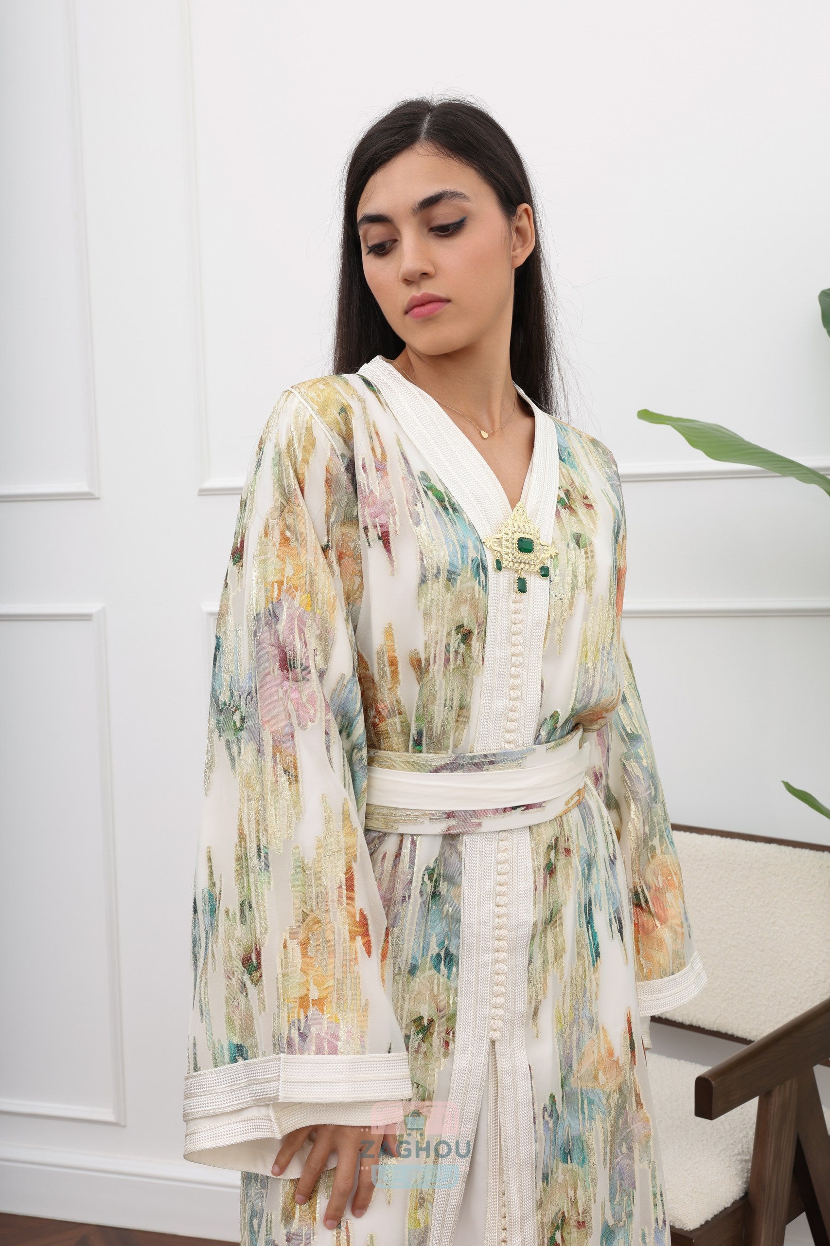 قفطان شادن من قطعتين