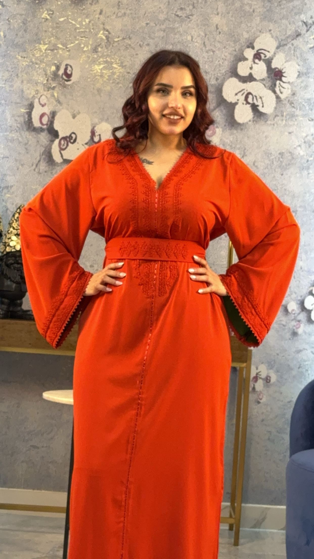 Elegant Kaftan with Belt