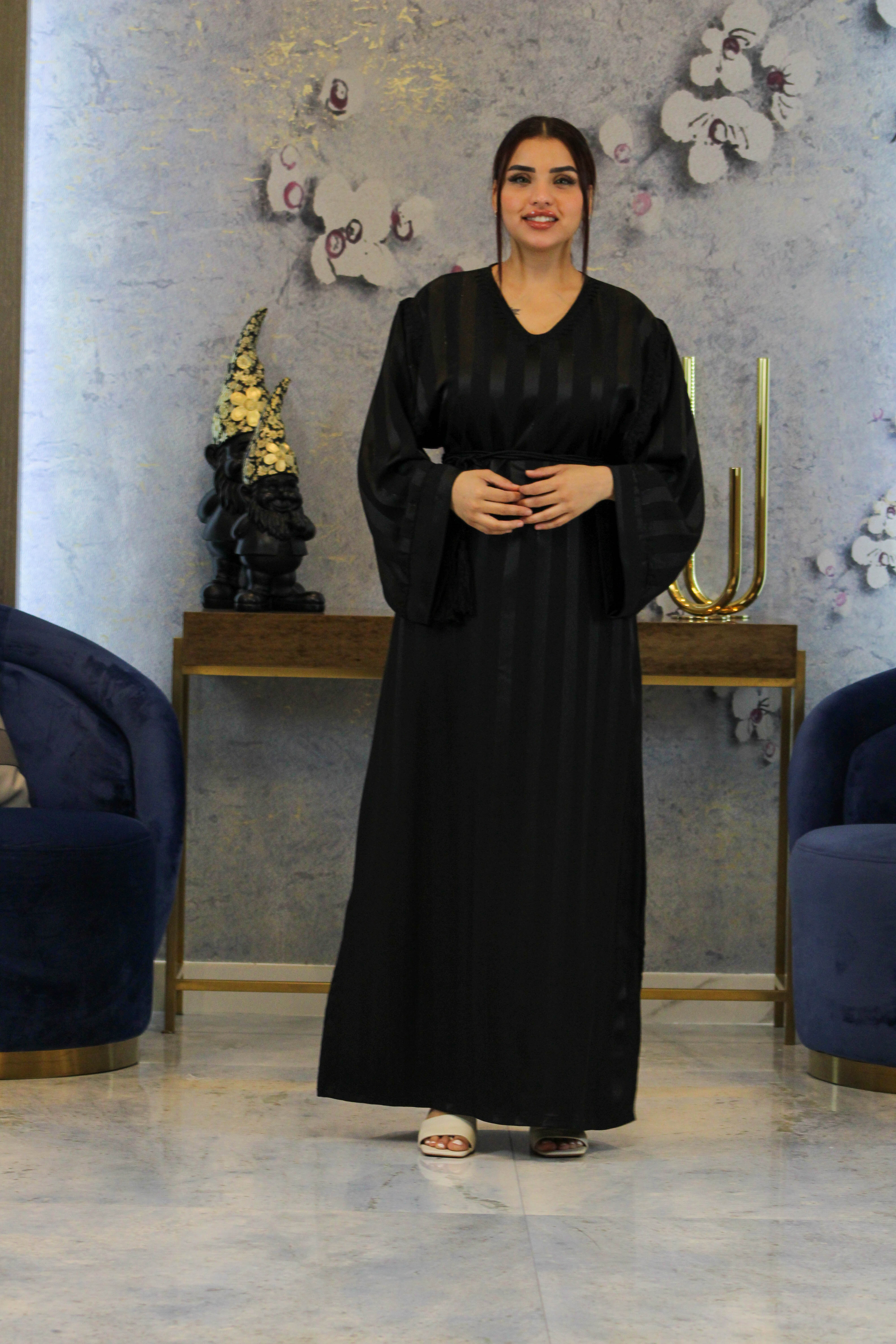 Jewel Essence Caftan with Belt and Master Craftsmanship