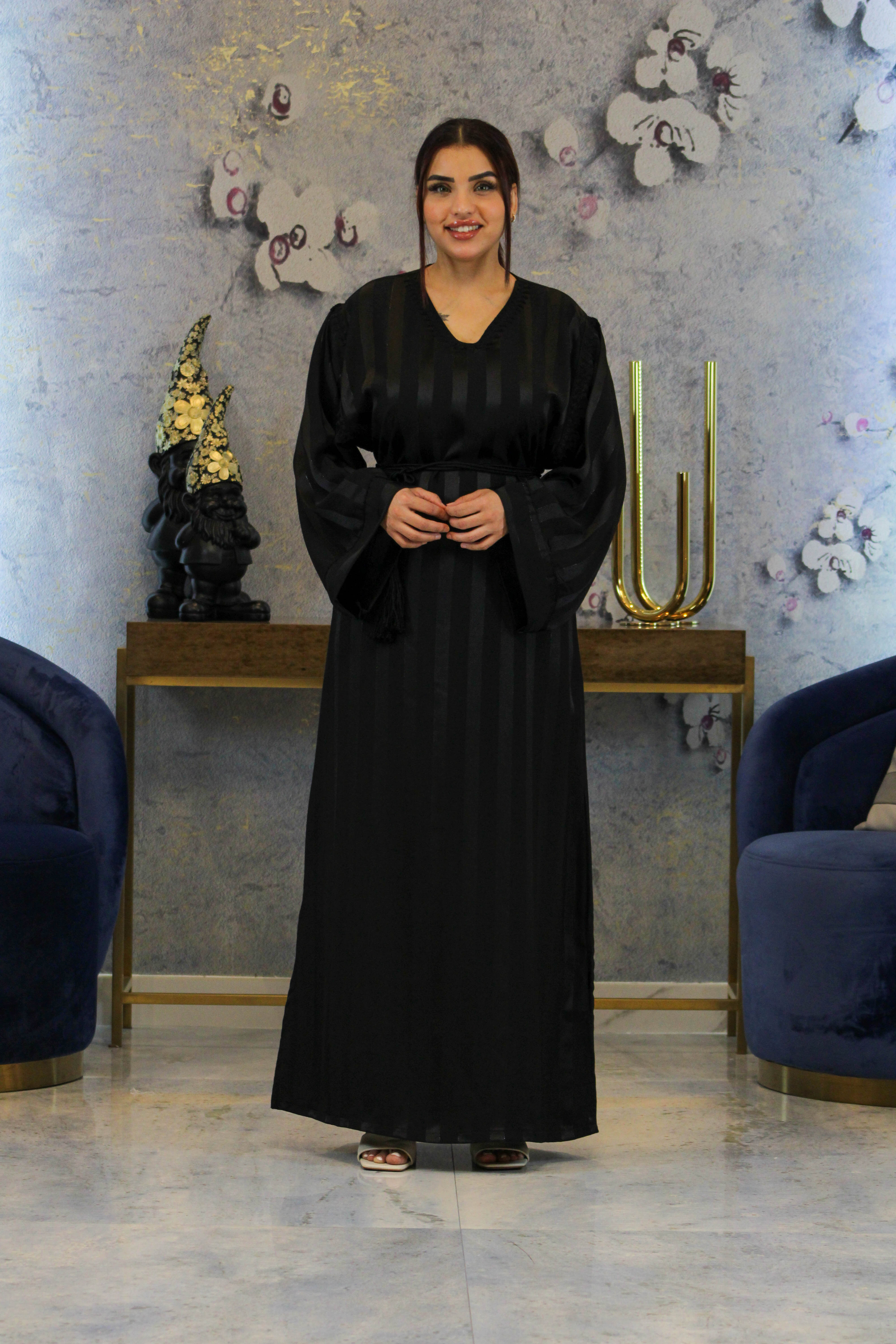 Jewel Essence Caftan with Belt and Master Craftsmanship