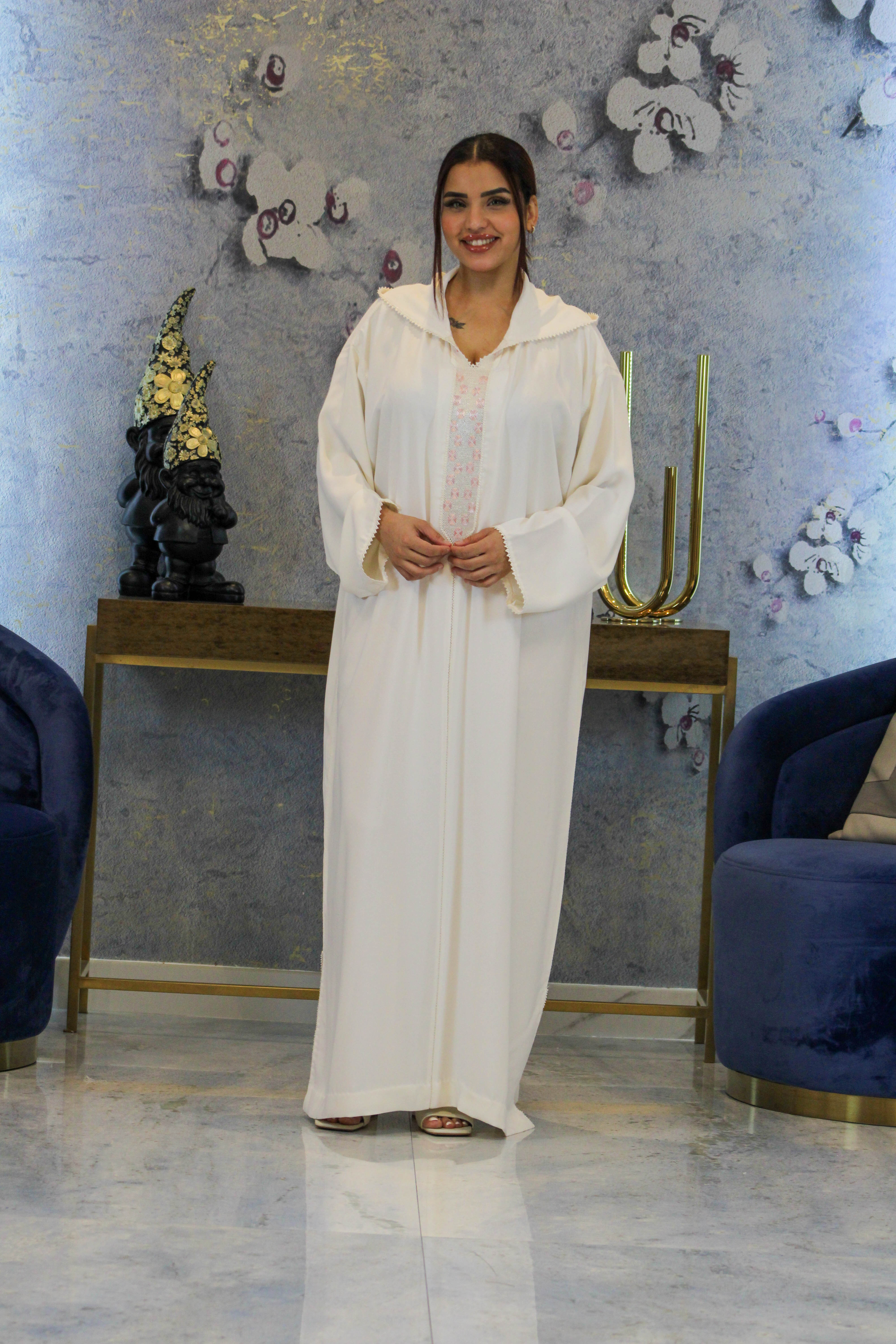 Ivory Blossom Jellaba