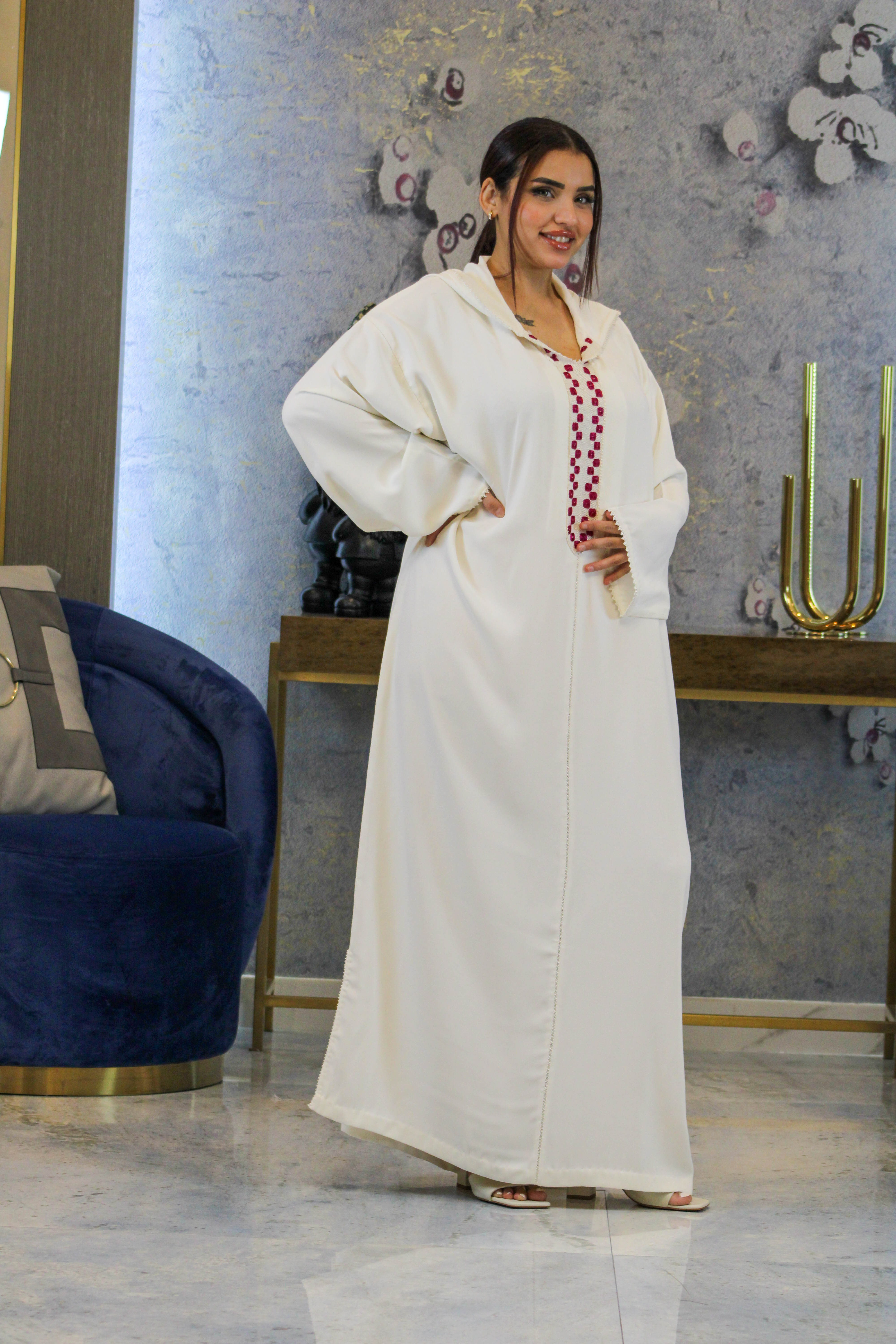 Ivory Blossom Jellaba