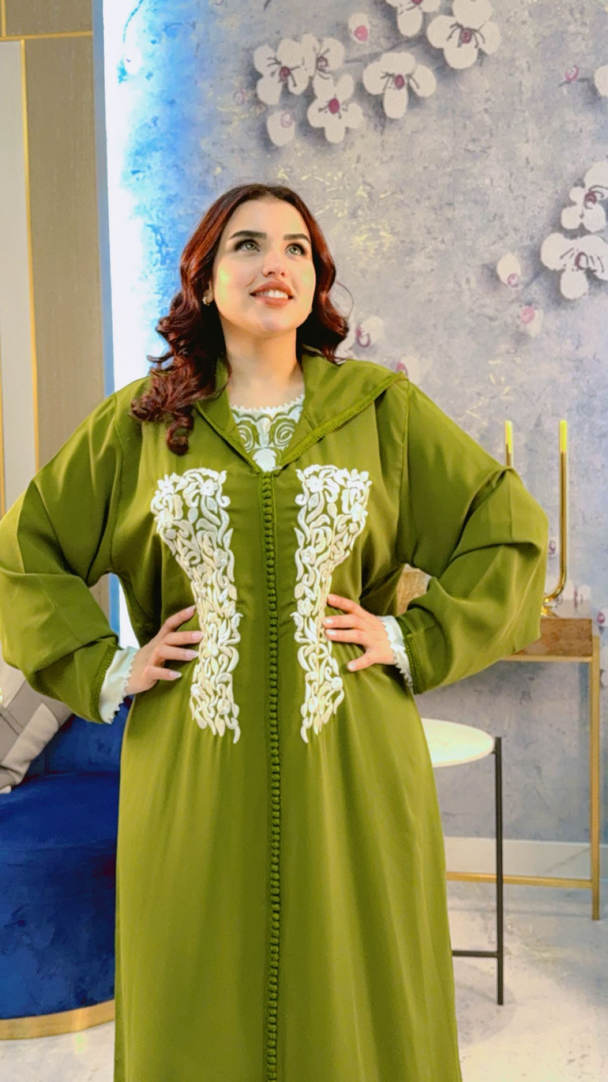 Two-Piece Hand-Embroidered Jellaba