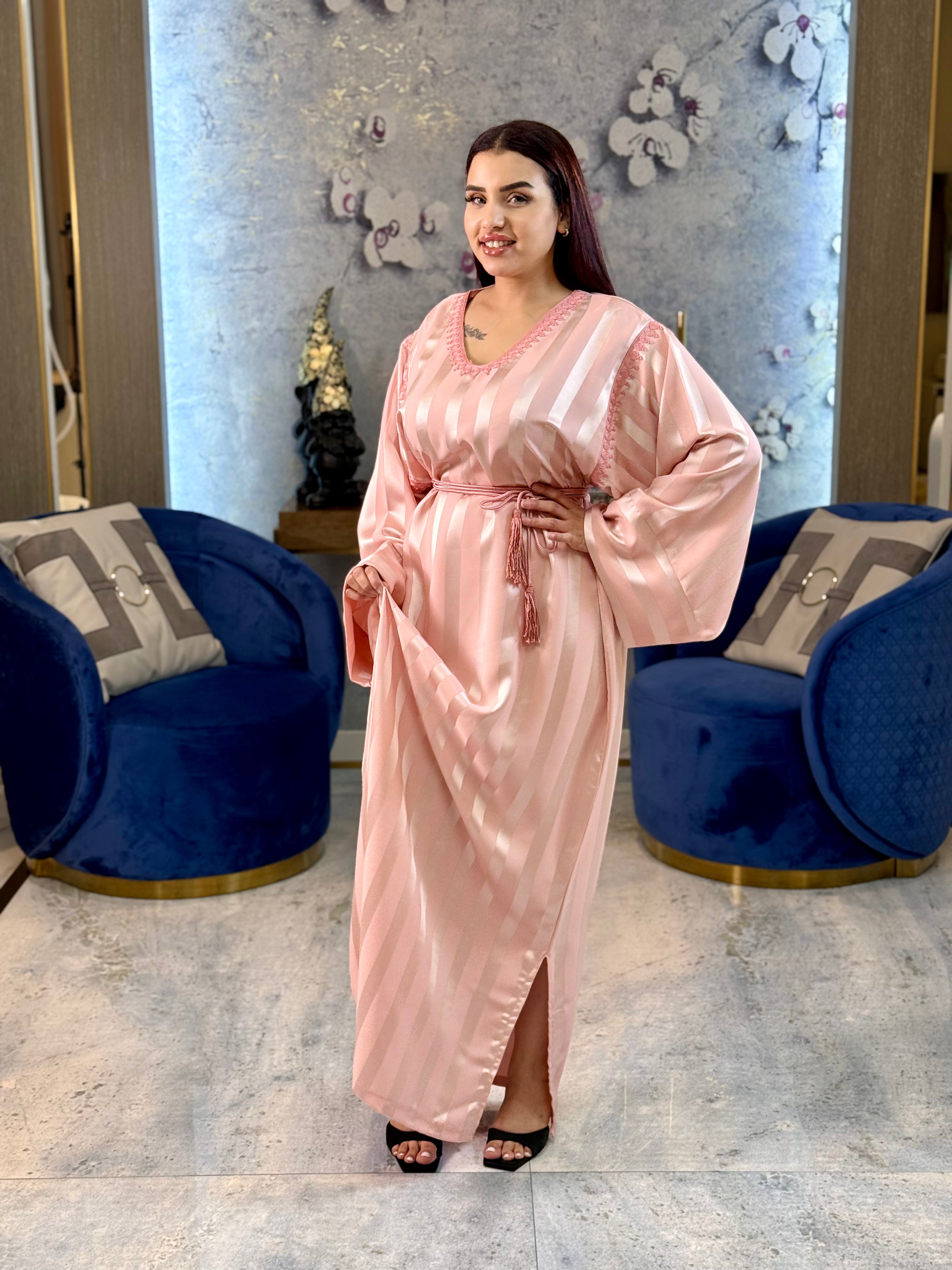 Jewel Essence Caftan with Belt and Master Craftsmanship