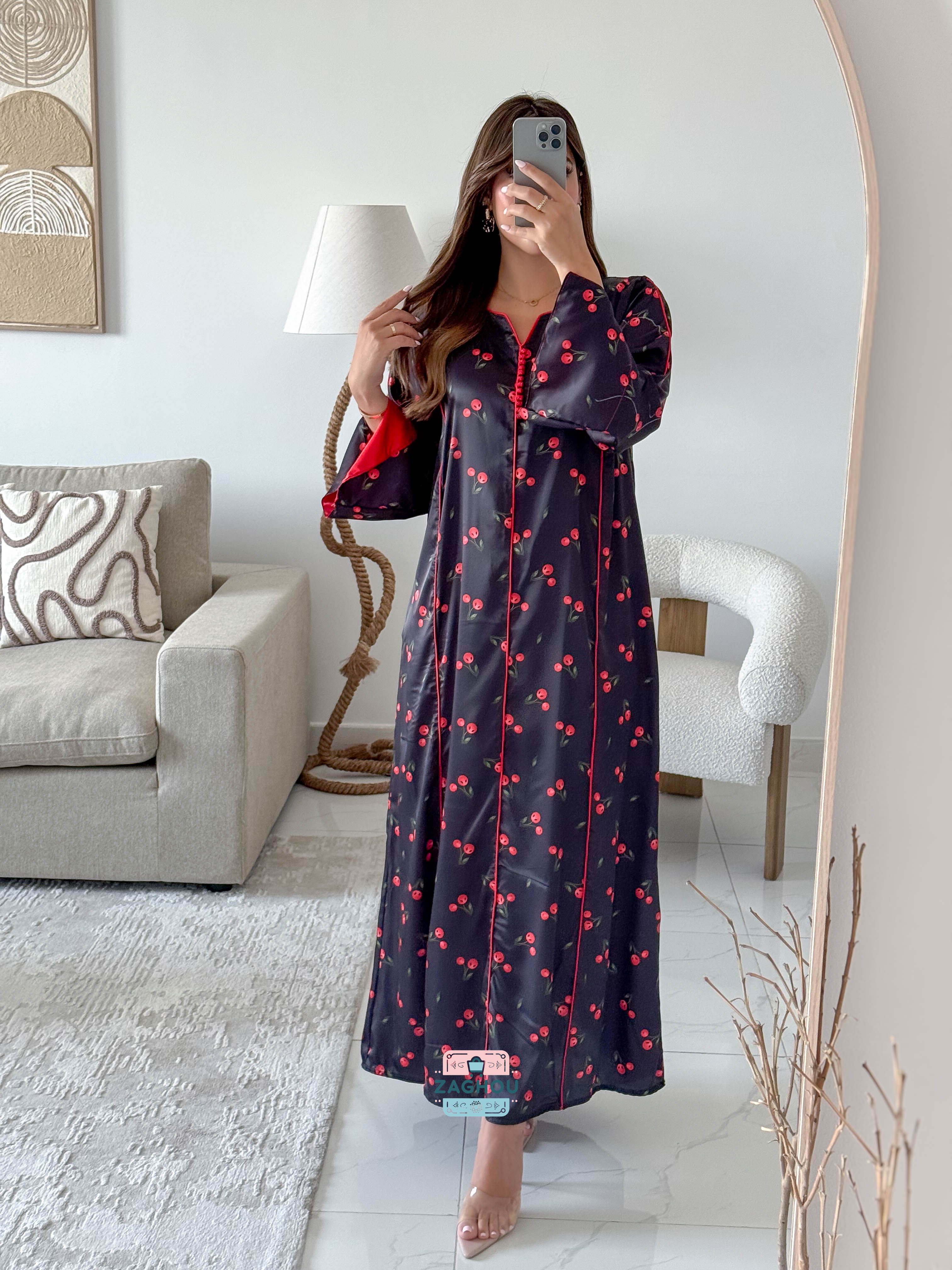CHERRY TOUCH KAFTAN