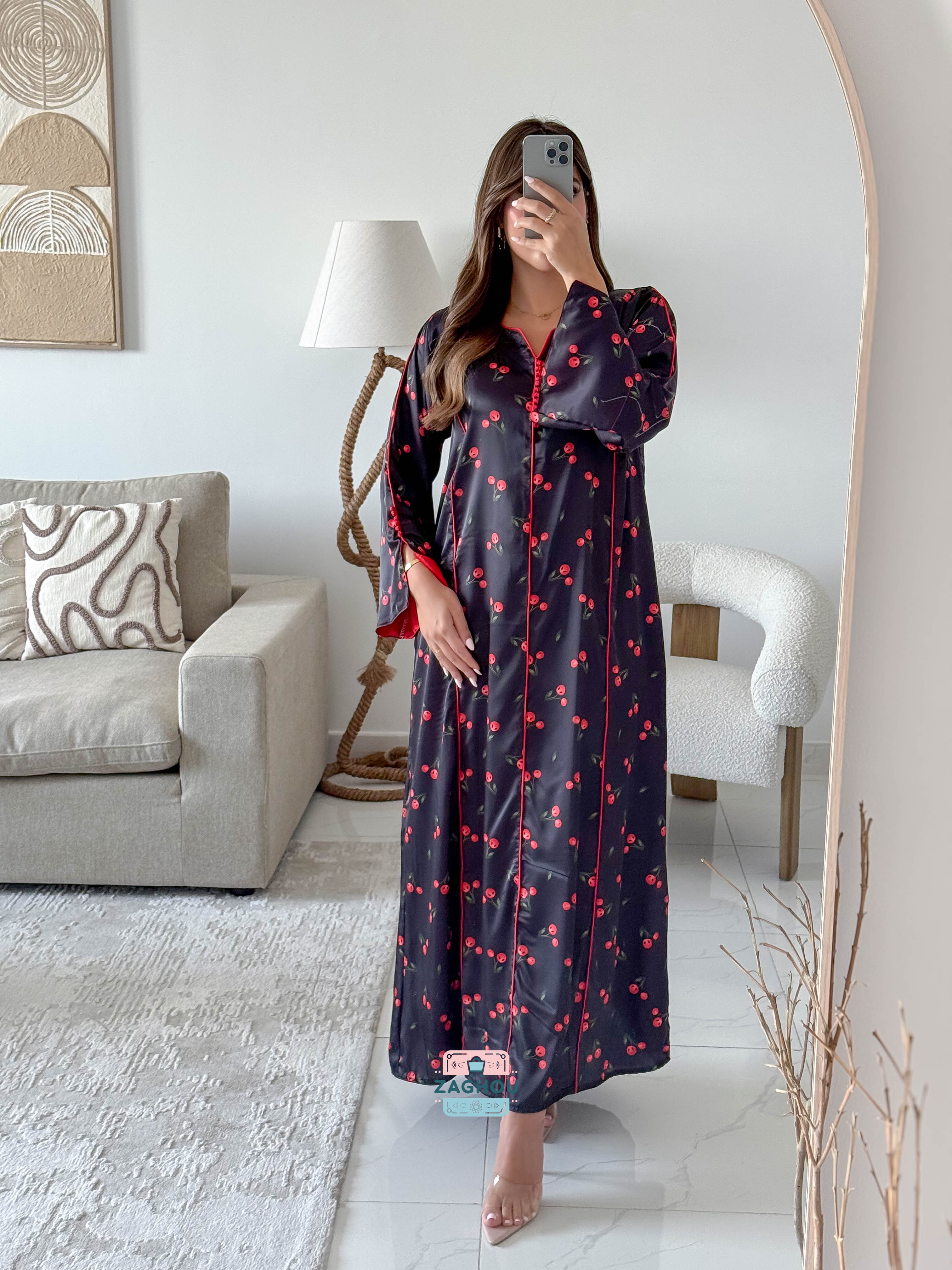 CHERRY TOUCH KAFTAN