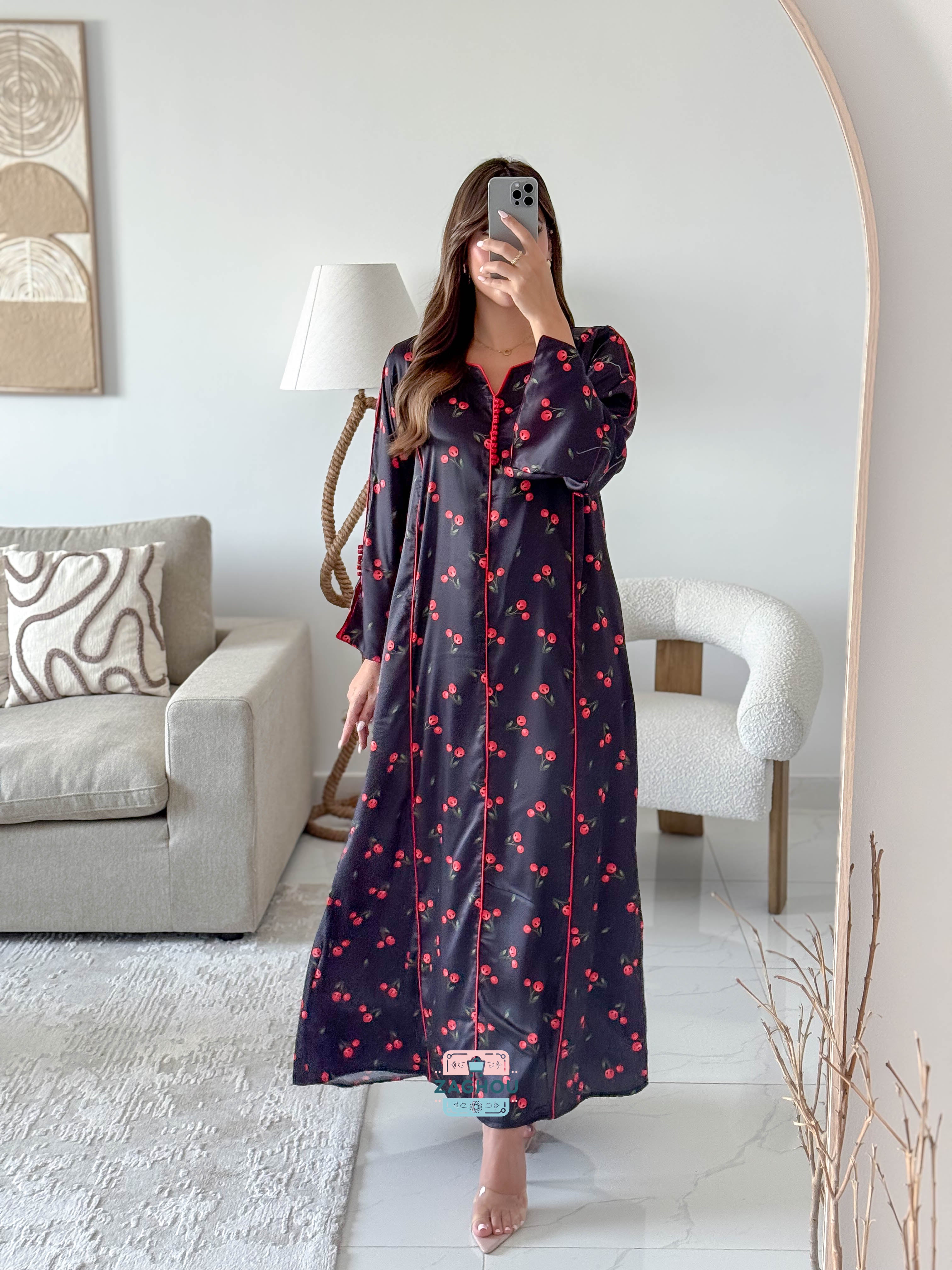 CHERRY TOUCH KAFTAN