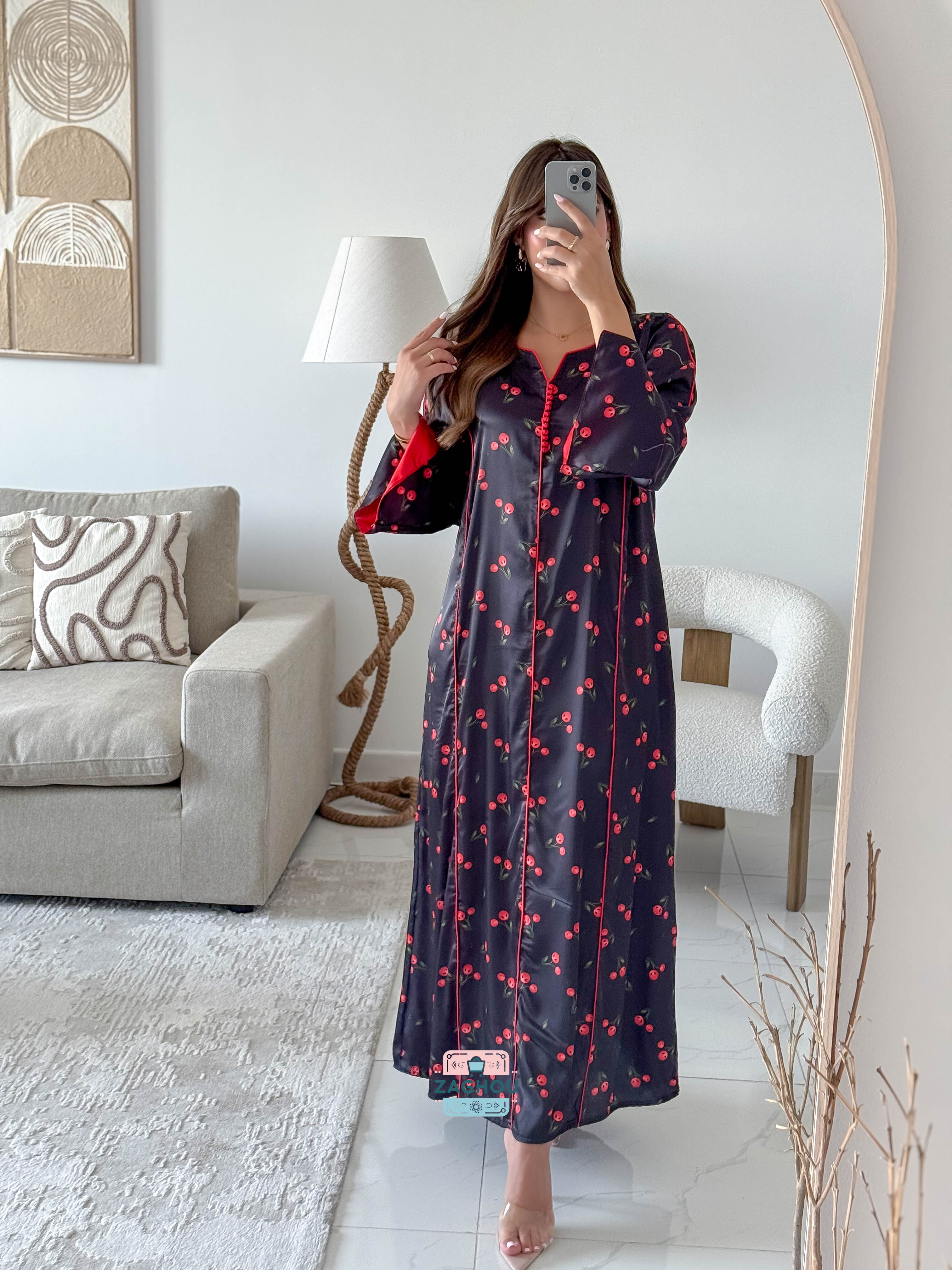 CHERRY TOUCH KAFTAN
