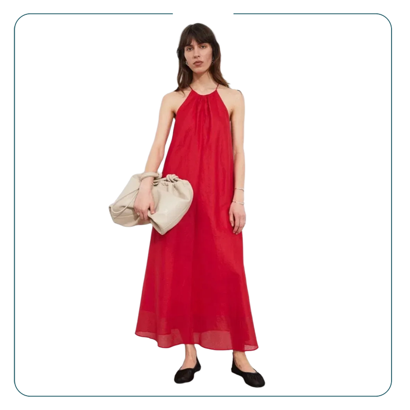 Radiant Red Maxi Dress