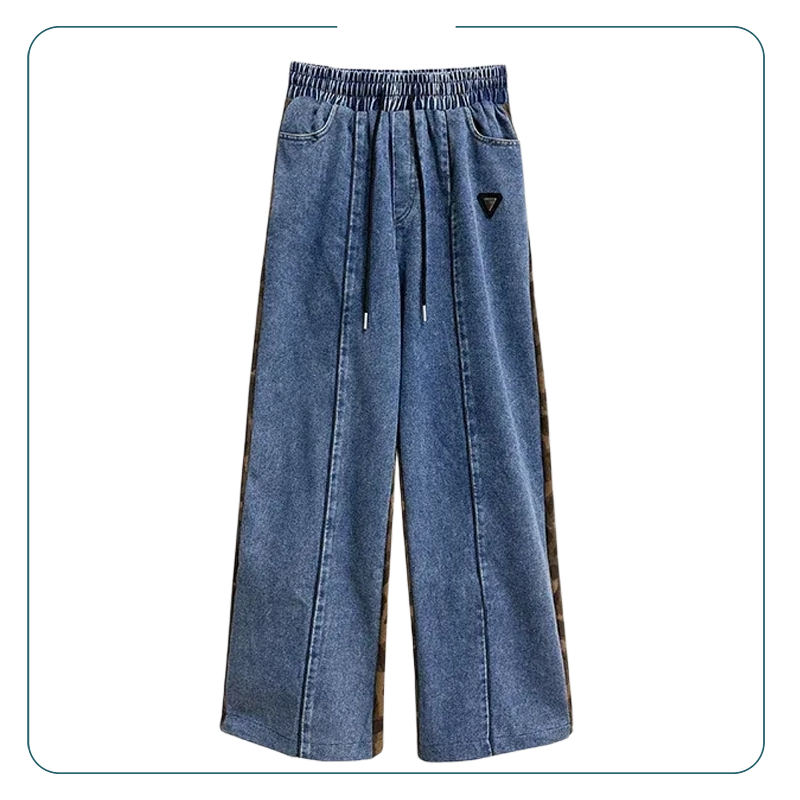 Vintage Leopard Patchwork Pants