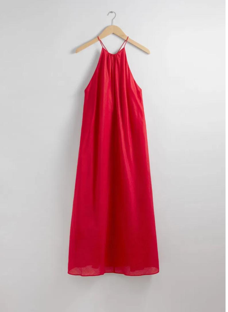 Radiant Red Maxi Dress