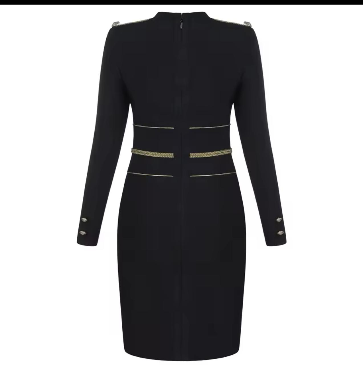 Bodycon Bandage Dress with Long Sleeves